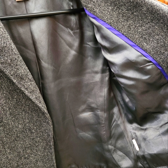 J CREW WOMENS GRAY LONG SLEEVE SHORT WOOL BLAZER / JACKET - Picture 7 of 7